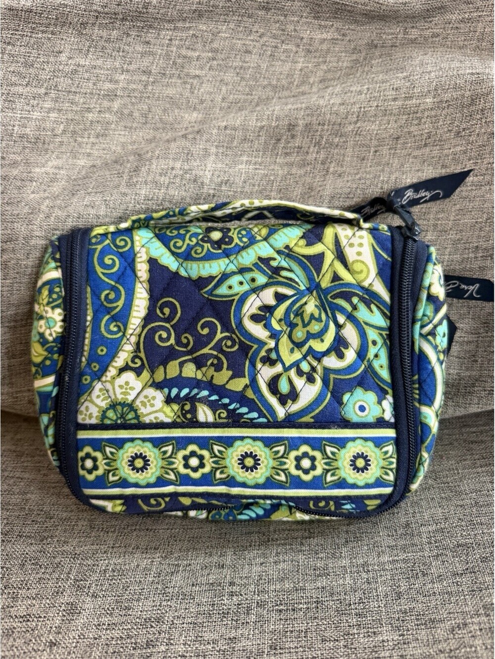 Vera Bradley Mini Hanging Travel Makeup Organizer In Rhythm And Blues